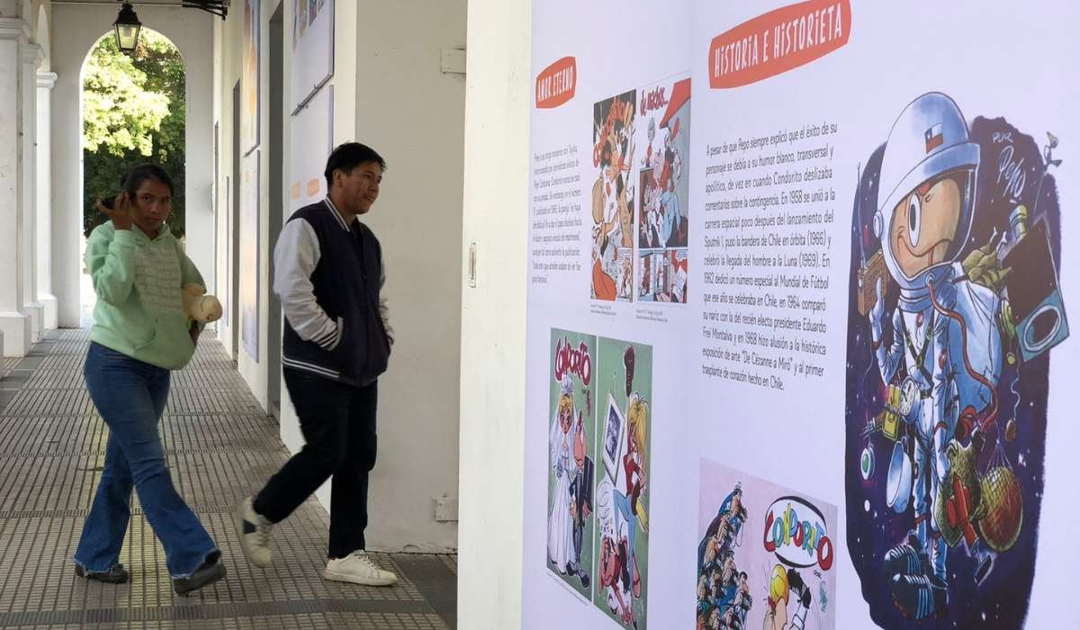 Condorito y su peculiar humor, se instalan en la Manzana 1 por dos meses