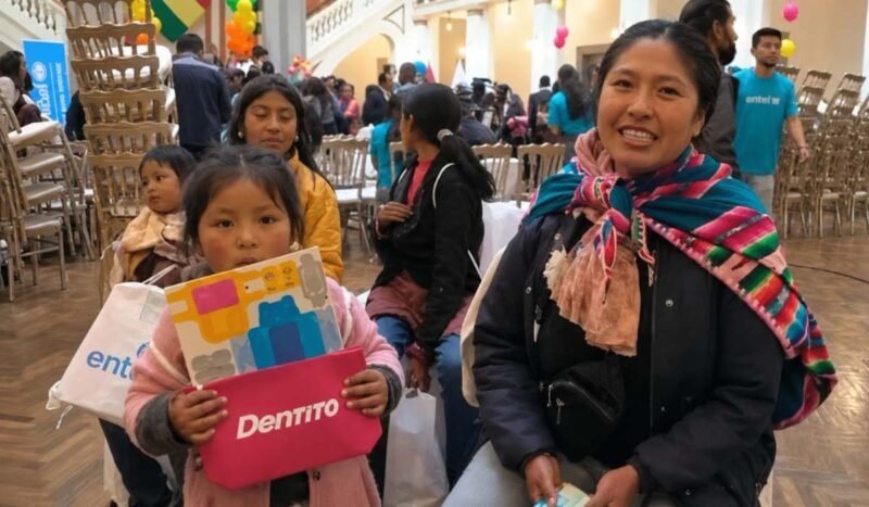 Alicorp y Dento entregaron kits de higiene oral a niñas y niños de hogares de protección en Bolivia