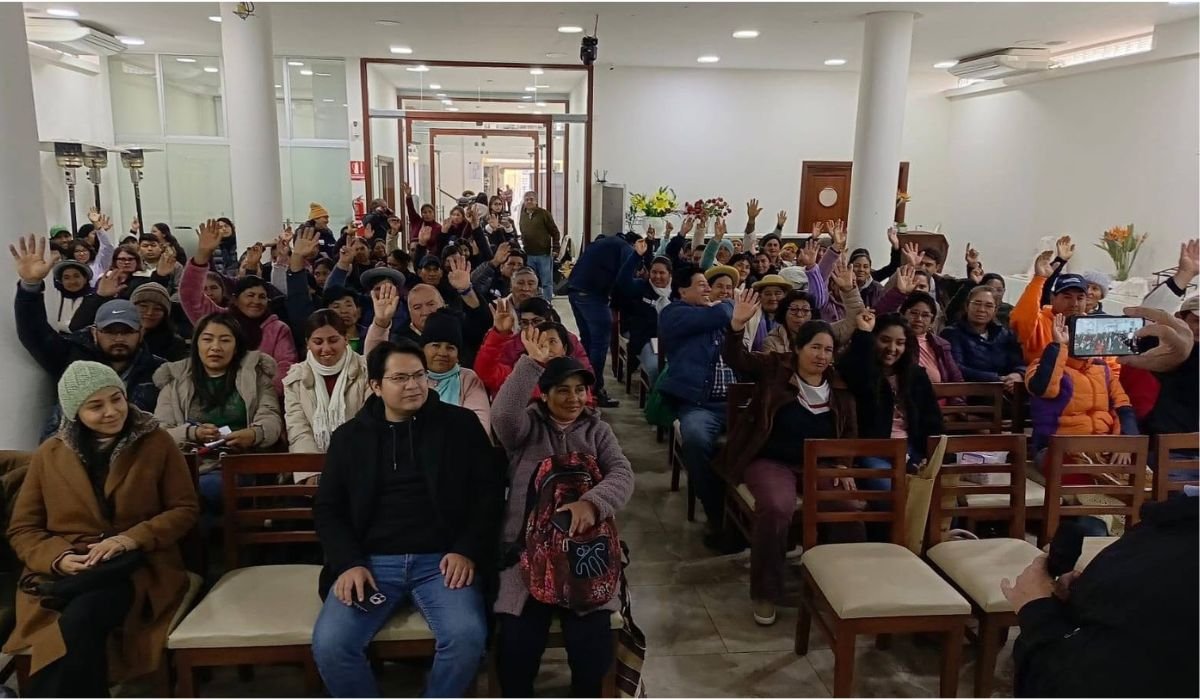 Esta fue el encuentro con los productores en Tarija.